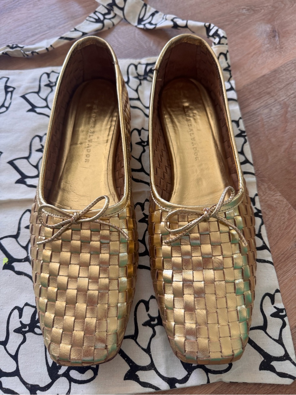 Freda Salvador Gold Jada flat - Picture 4 of 7